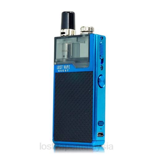 Lost Vape Disposable - Lost Vape Quest kit penuh peranti orion q pod 0FNT465 tenunan biru/hitam