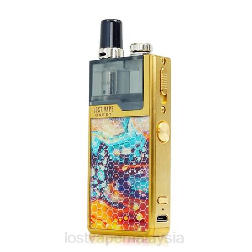 Lost Vape Malaysia - Lost Vape Quest kit penuh peranti orion q pod 0FNT471 emas/mempesonakan