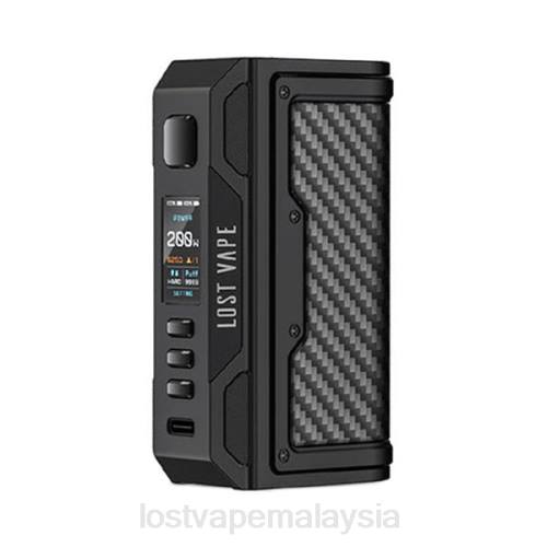 Lost Vape Review Malaysia - Lost Vape Thelema usaha mod 200w 0FNT14 gentian hitam/karbon