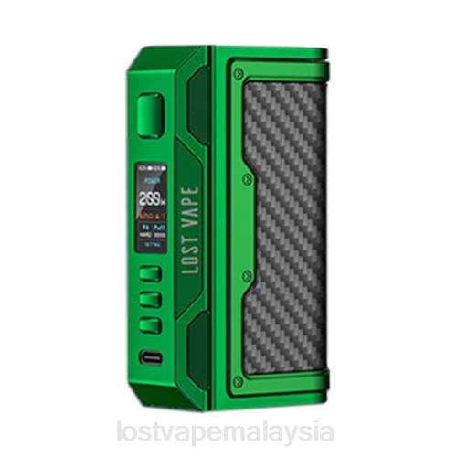 Lost Vape Review Malaysia - Lost Vape Thelema usaha mod 200w 0FNT184 gentian hijau/karbon