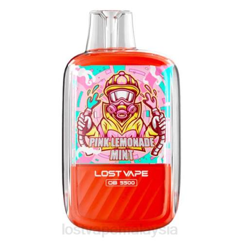 Lost Vape Disposable - Lost Vape Orion ob5500 5500 sedutan 14ml 50mg pakai buang 0FNT105 pudina limau merah jambu